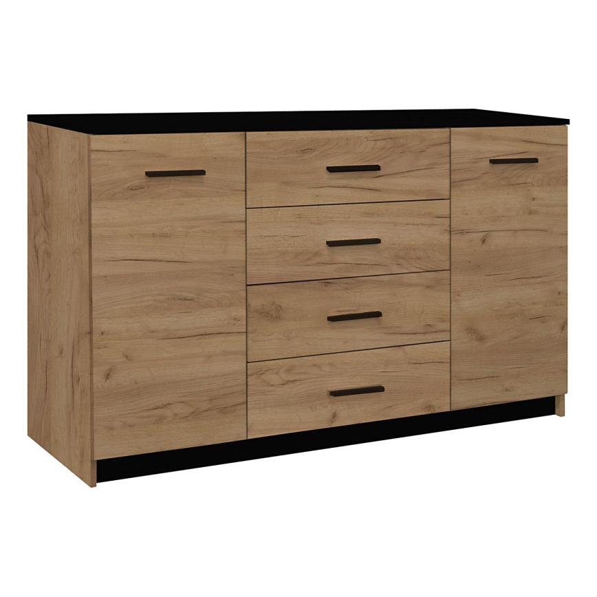 Komoda TAYLER dub craft/černá