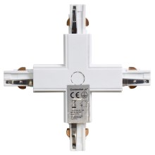 Konektor pro svítidla v lištovém systému 3-fázový TRACK bílá typ +