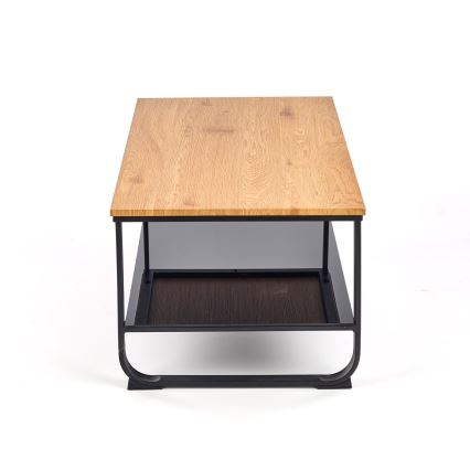 Konferenční stolek 105x55 cm černá/béžová