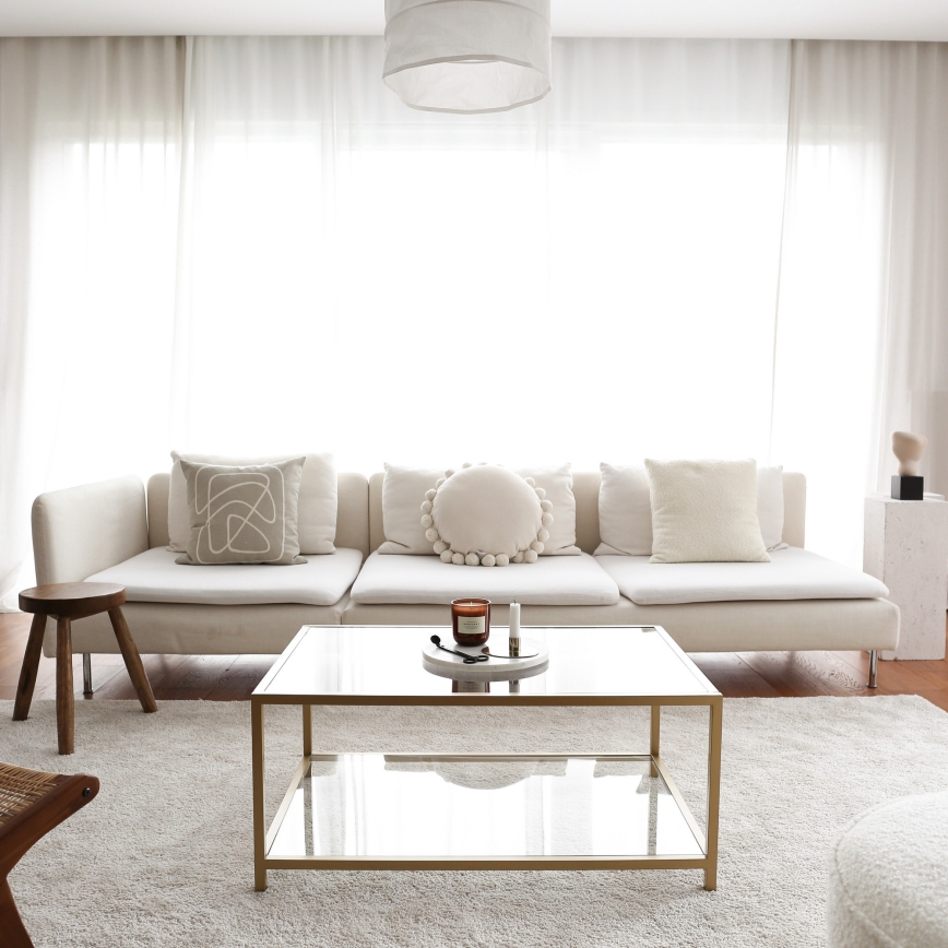 Konferenční stolek ASTRO 90x60 cm zlatá