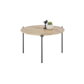 Konferenční stolek AURA pr. 55 cm dub/antracit