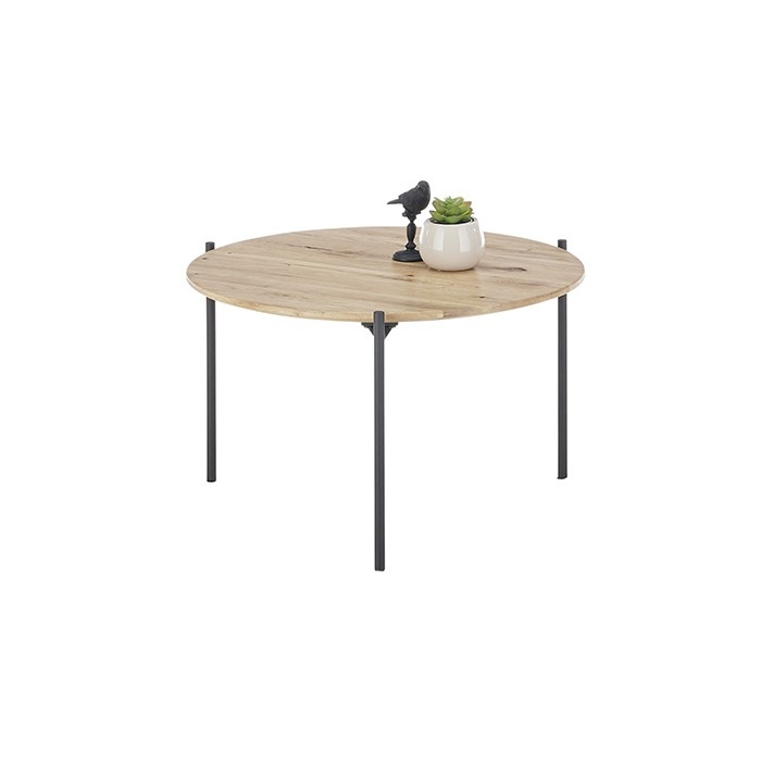 Konferenční stolek AURA pr. 55 cm dub/antracit