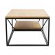 Konferenční stolek BASICLOFT 40x80 cm černá/hnědá