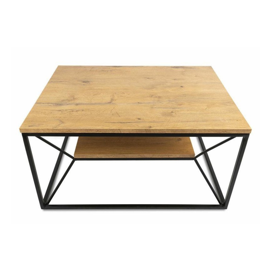 Konferenční stolek BASICLOFT 40x80 cm černá/hnědá