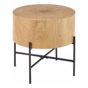 Konferenční stolek BROOKLYN 45 cm černá/béžová