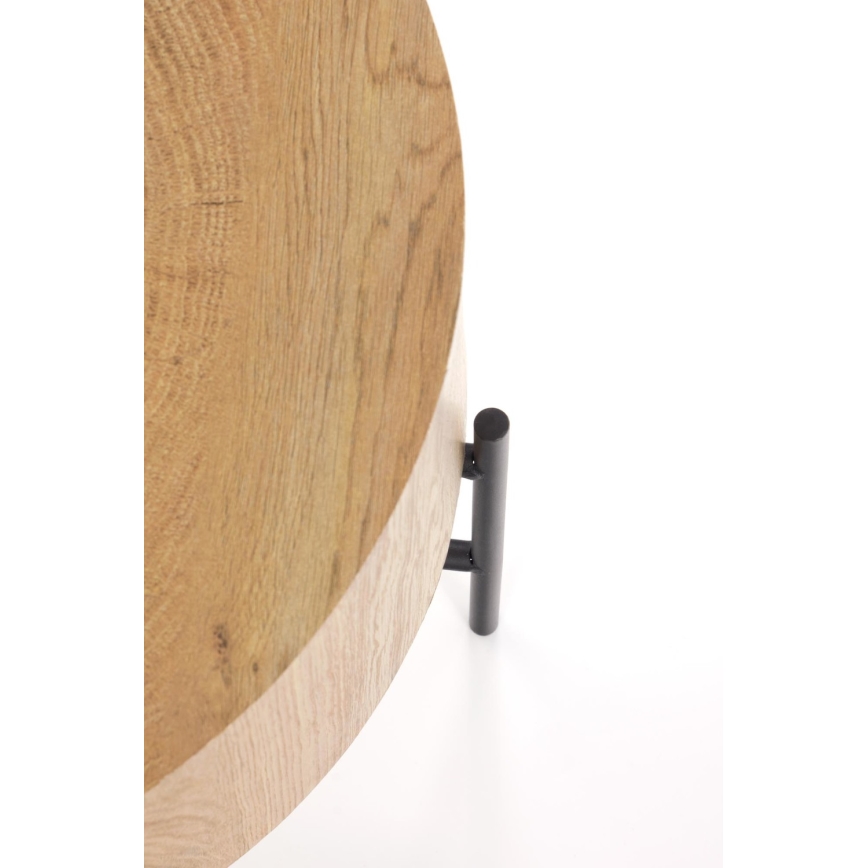 Konferenční stolek BROOKLYN 45 cm černá/béžová