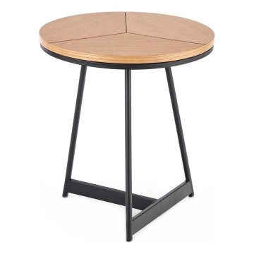 Konferenční stolek CARIDA 45 cm černá/dřevo