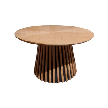 Konferenční stolek CARINA pr. 75 cm dub/černá