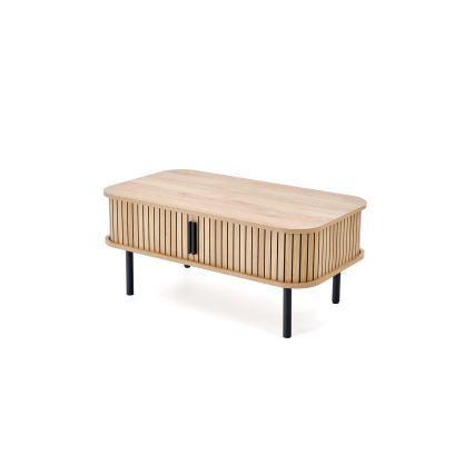 Konferenční stolek CASA 90x50 cm hnědá/černá