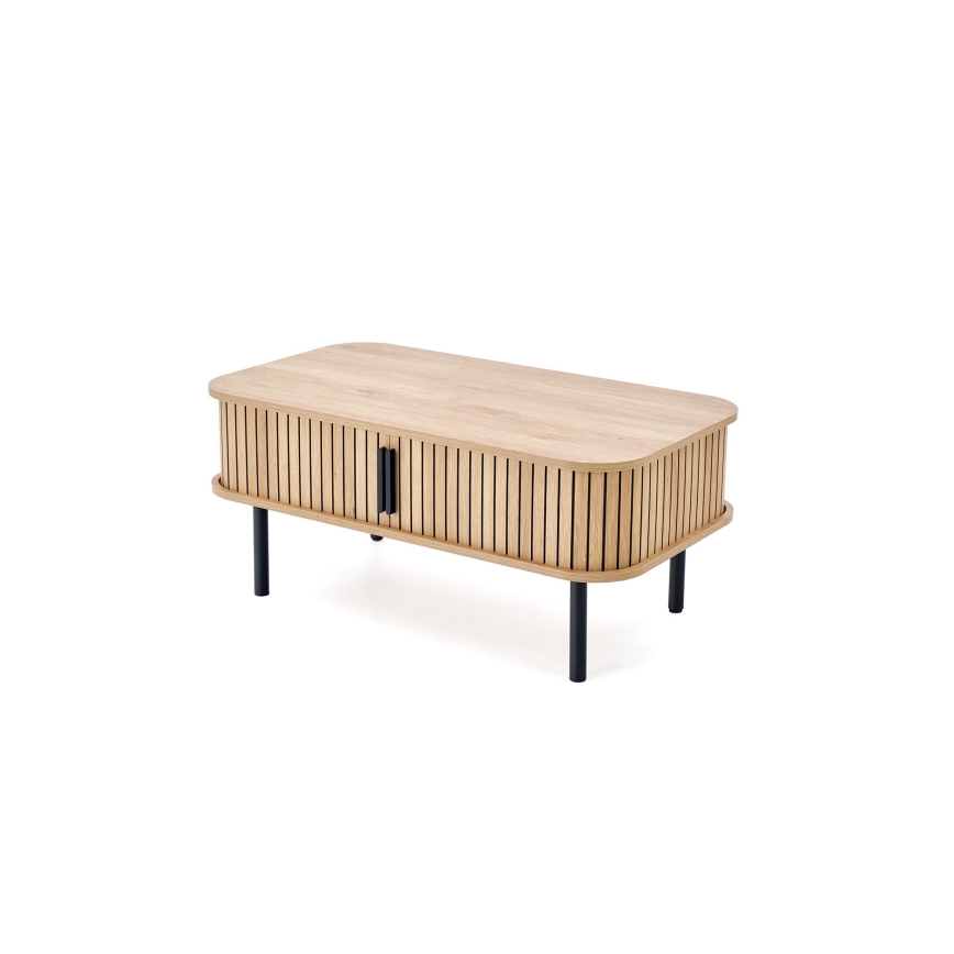 Konferenční stolek CASA 90x50 cm hnědá/černá