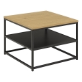 Konferenční stolek CORA 55x55 cm dub/černá