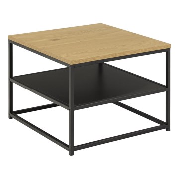Konferenční stolek CORA 55x55 cm dub/černá
