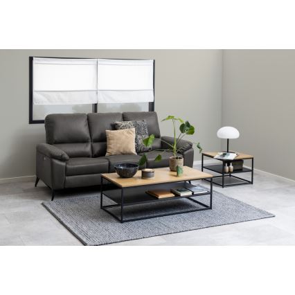 Konferenční stolek CORA 55x55 cm dub/černá