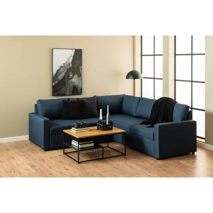 Konferenční stolek CORA 90x60 cm dub/černá