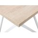 Konferenční stolek CURVED 62x62 cm bílá/hnědá