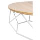 Konferenční stolek DIAMOND 40x70 cm bílá/béžová