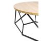 Konferenční stolek DIAMOND 40x70 cm černá/béžová