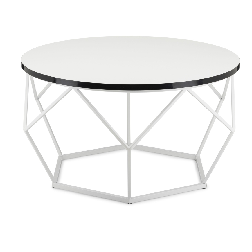 Konferenční stolek DIAMOND 40x70 cm černá/bílá