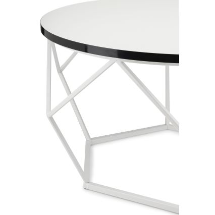 Konferenční stolek DIAMOND 40x70 cm černá/bílá