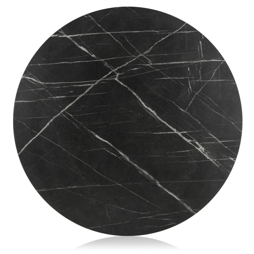Konferenční stolek DIAMOND 40x70 cm černá/zlatá