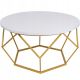 Konferenční stolek DIAMOND 40x70 cm zlatá/bílá