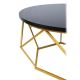 Konferenční stolek DIAMOND 40x70 cm zlatá/černá