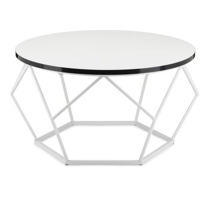 Konferenční stolek DIAMOND 70 cm černá/bílá