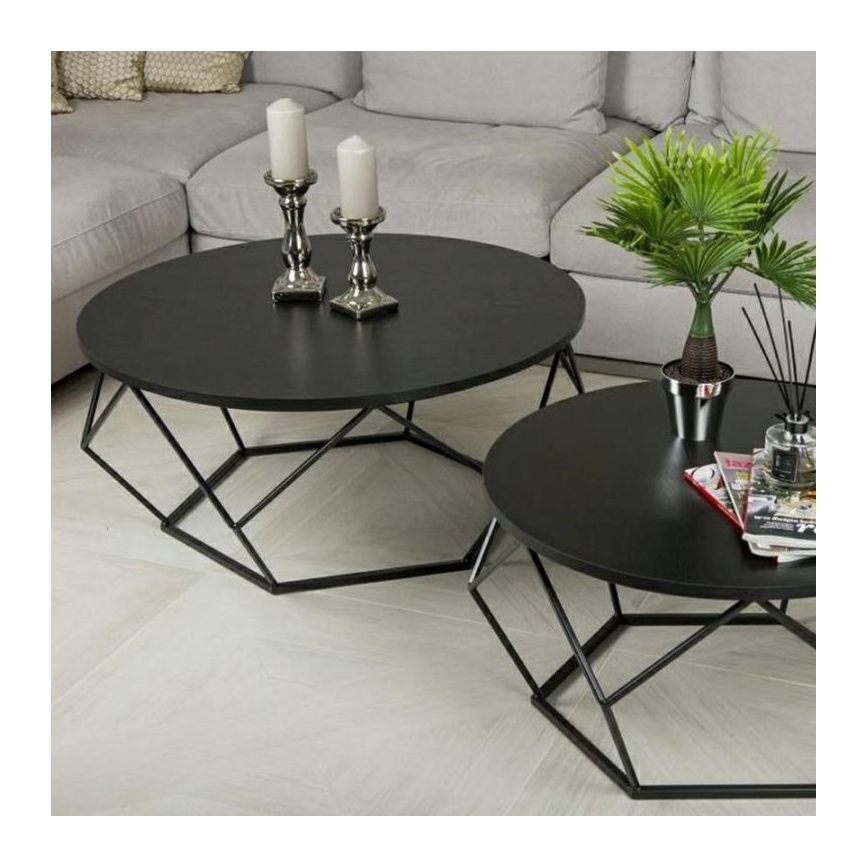 Konferenční stolek DIAMOND 90 cm černá