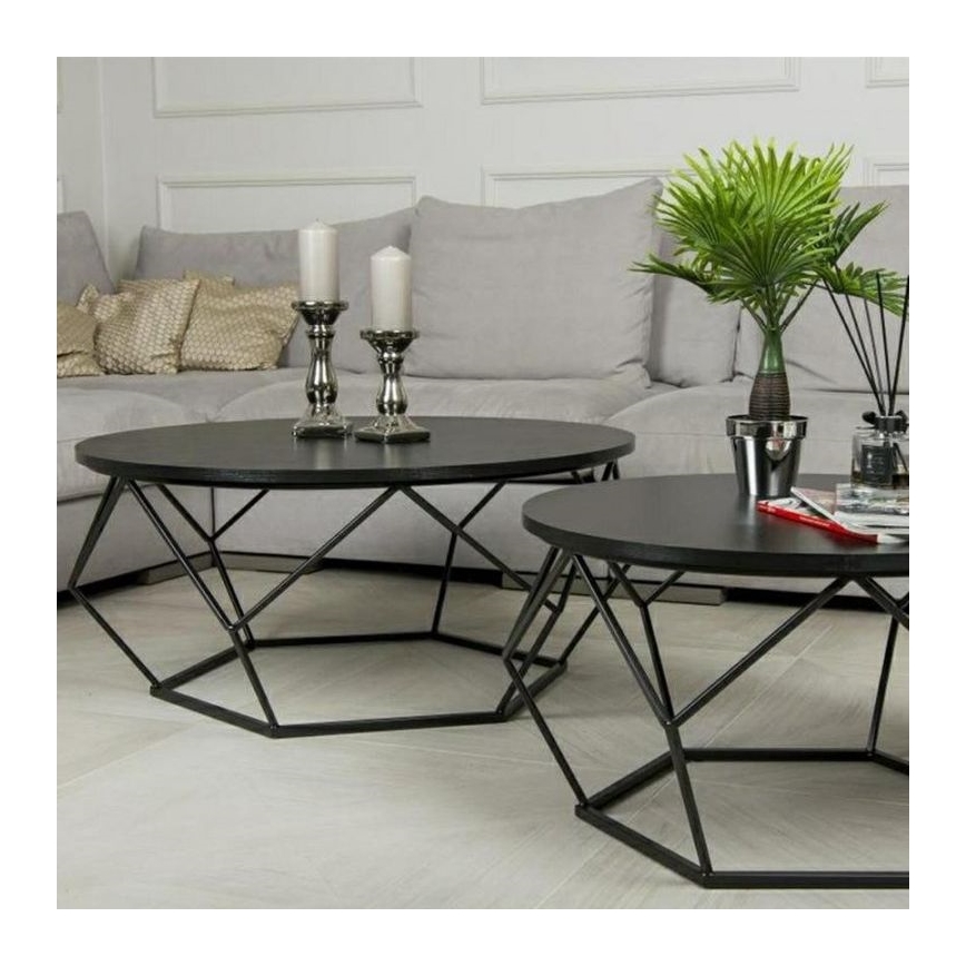 Konferenční stolek DIAMOND 90 cm černá