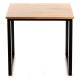 Konferenční stolek EVEN 55x60 cm černá/hnědá