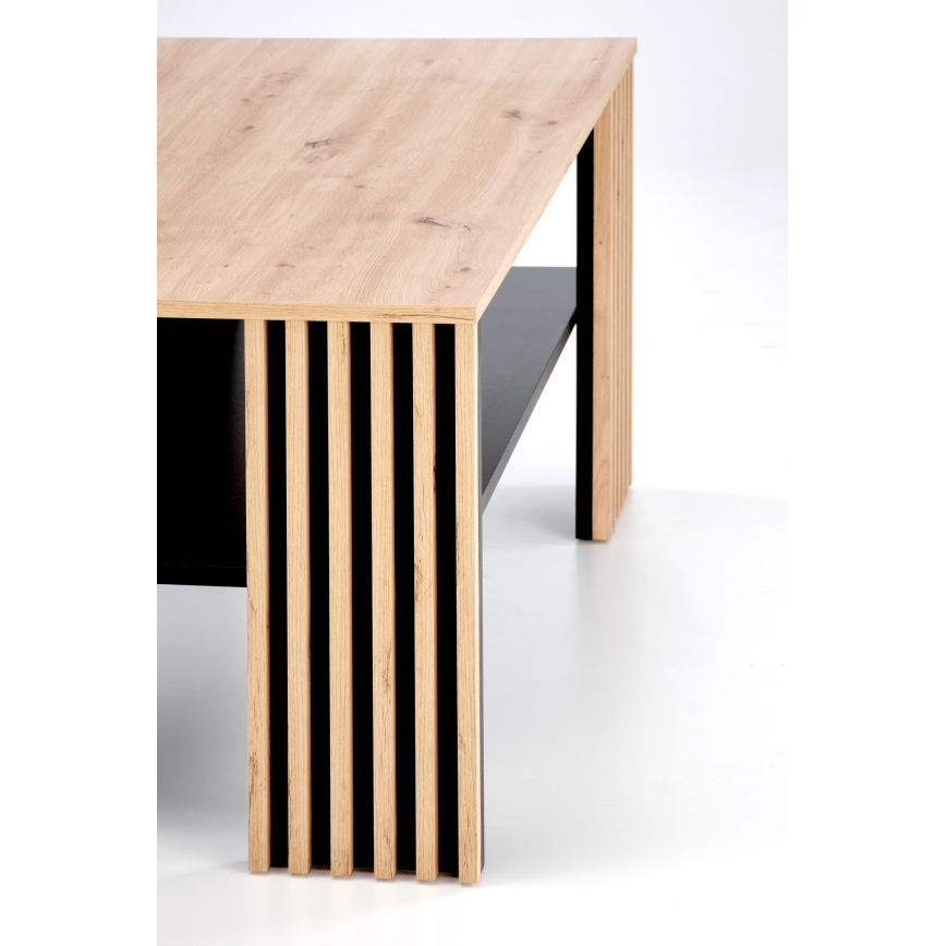 Konferenční stolek FORMA 110x65 cm hnědá/černá
