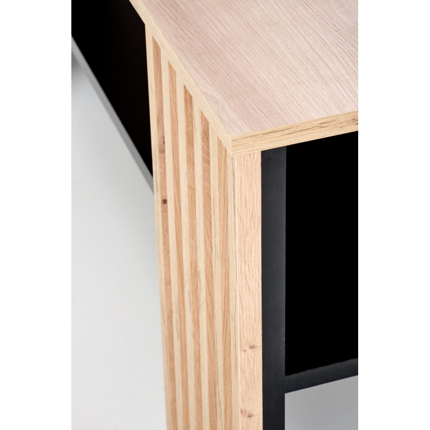 Konferenční stolek FORMA 110x65 cm hnědá/černá
