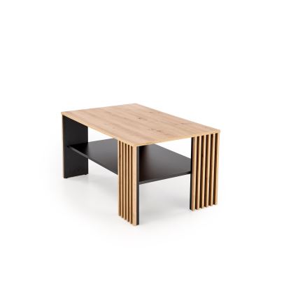 Konferenční stolek FORMA 110x65 cm hnědá/černá