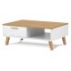 Konferenční stolek FRISK 35x90 cm přírodní dub/bílá