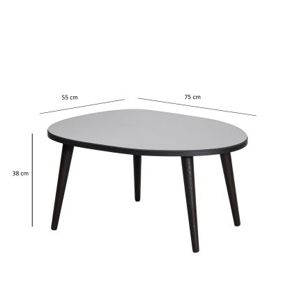 Konferenční stolek GUSTO 38x75 cm černá