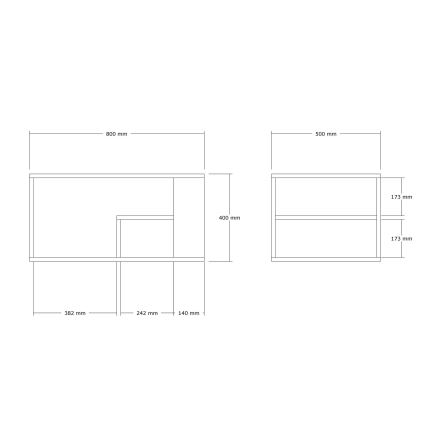 Konferenční stolek JELIO dekor mramor béžová