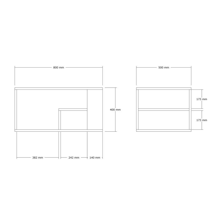 Konferenční stolek JELIO dekor mramor béžová