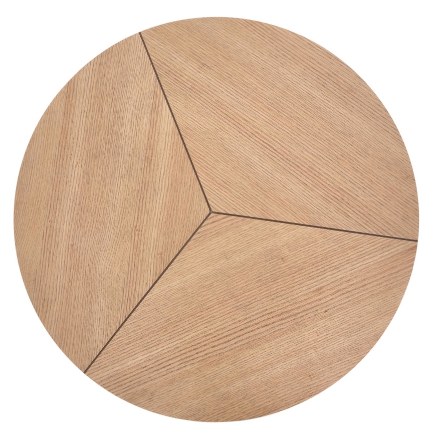 Konferenční stolek KARIDA 80 cm béžová/černá