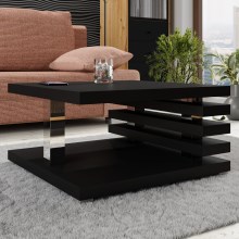 Konferenční stolek KYOTO 31x60 cm matná černá