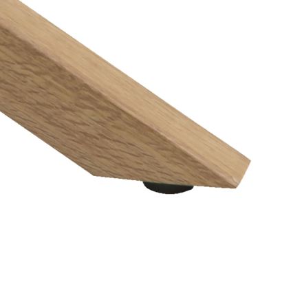 Konferenční stolek LUCA 82 cm čirá/dub