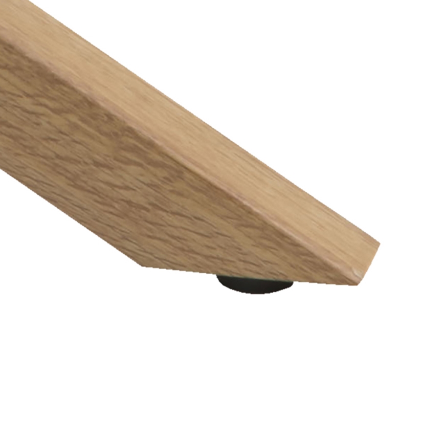 Konferenční stolek LUCA 82 cm čirá/dub