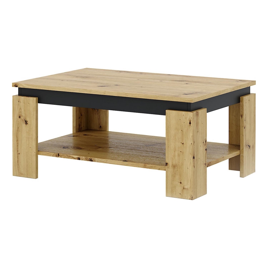 Konferenční stolek LUNO dub artisan/černá