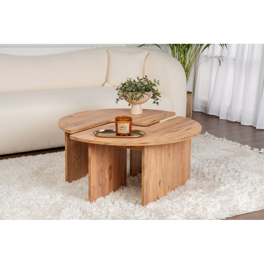 Konferenční stolek LUVIA 90 cm borovice