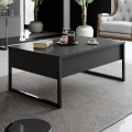 Konferenční stolek LUXE 90x60 cm antracit/černá