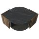 Konferenční stolek MARBEL 40x75 cm hnědá/černá