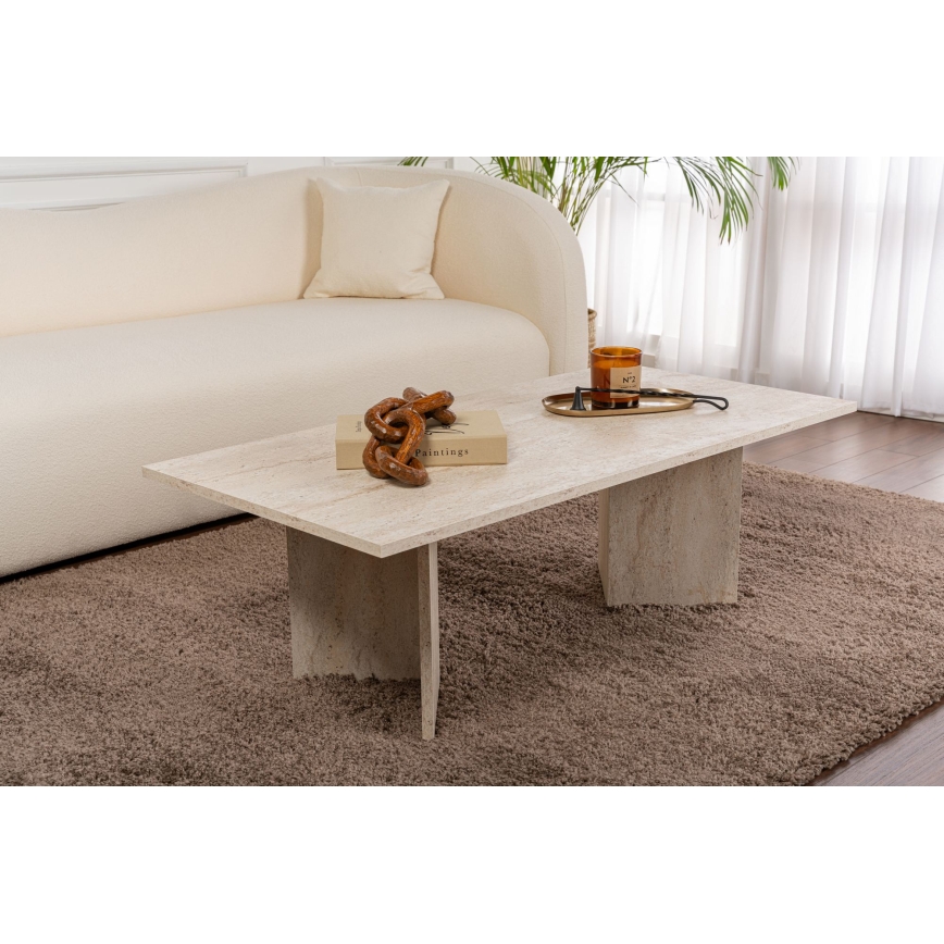 Konferenční stolek NEL 119x60 cm travertin