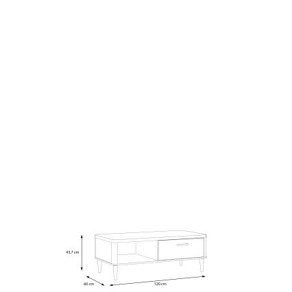 Konferenční stolek NOR hnědá/béžová