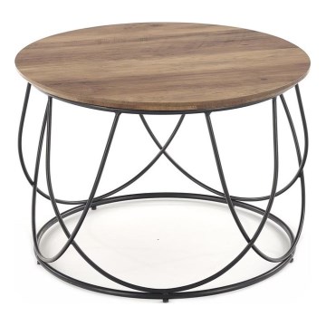 Konferenční stolek NUBIRA 60 cm černá/hnědá