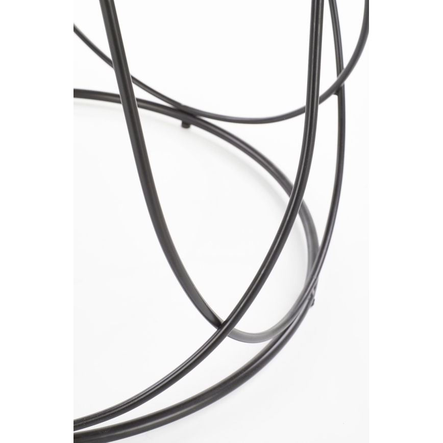 Konferenční stolek NUBIRA 60 cm černá/hnědá