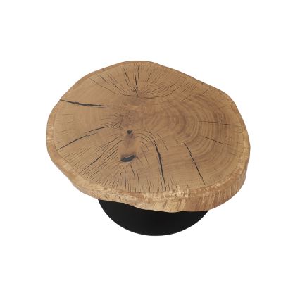 Konferenční stolek ODIN pr. 75 cm dub/černá